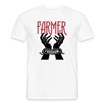 Gegen Ampel für Bauern - Männer T-Shirt - Weiß - Vorne - AI Model Male 178 dark (178cm)