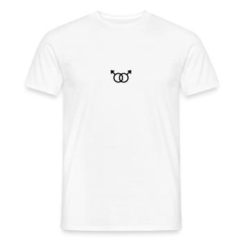 Gay Orientation Signes Gay - T-shirt homme - blanc - Devant - AI Model Male 178 dark (178cm)