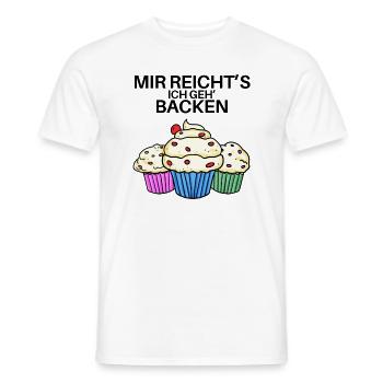 Mir reichts ich geh backen - Männer T-Shirt - Weiß - Vorne - AI Model Male 178 dark (178cm)