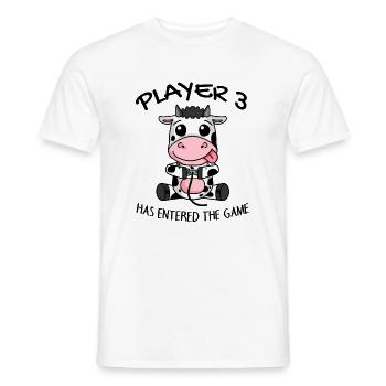 El jugador 3 ha entrado en el juego - Camiseta hombre - blanco - delante - AI Model Male 178 dark (178cm)