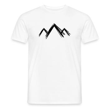 Berg Berge Wandern - Männer T-Shirt - Weiß - Vorne - AI Model Male 178 dark (178cm)