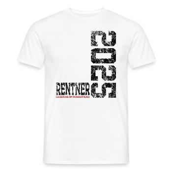 RENTNER 2025 RENTE LEGENDE IM RUHESTAND 2025 - Männer T-Shirt - Weiß - Vorne - AI Model Male 178 dark (178cm)