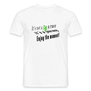 Bicycle, bike, mountain bike, BMX, racing bike - Men's T-Shirt - white - Front - AI Model Male 178 dark (178cm)