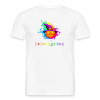 Halloween Cukierek albo psikus gift idea - Men's T-Shirt - white - Front - AI Model Male 178 dark (178cm)