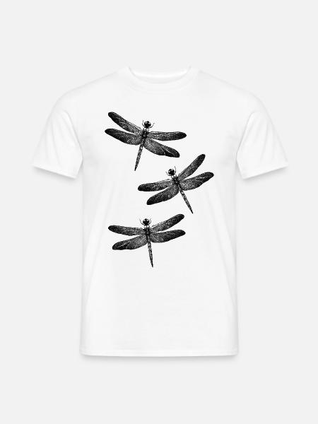Libellen Trio Insekten Natur - Männer T-Shirt - Weiß