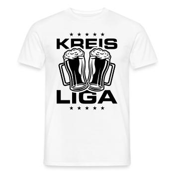 Kreis Liga - Männer T-Shirt - Weiß - Vorne - AI Model Male 178 dark (178cm)