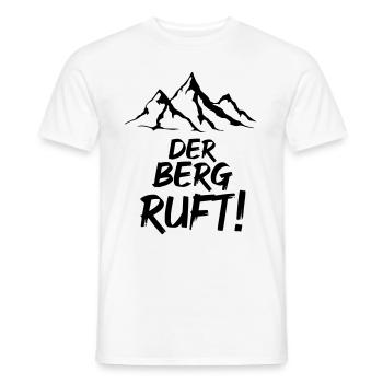 Der Berg ruft - Männer T-Shirt - Weiß - Vorne - AI Model Male 178 dark (178cm)