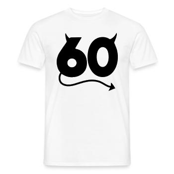 Sixtieth Birthday - Men's T-Shirt - white - Front - AI Model Male 178 dark (178cm)