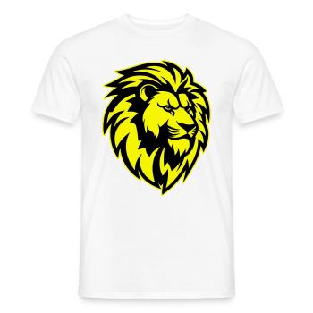 Tête de Lion - T-shirt homme - blanc - Devant - AI Model Male 178 dark (178cm)