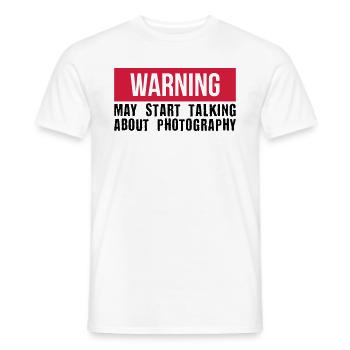 Start talking Photography - kamera - Männer T-Shirt - Weiß - Vorne - AI Model Male 178 dark (178cm)