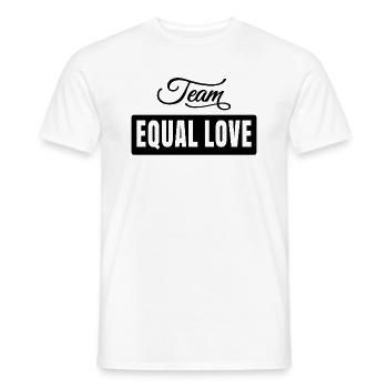 Team Equal Love - Männer T-Shirt - Weiß - Vorne - AI Model Male 178 dark (178cm)