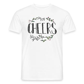 Cheers Floral - Men's T-Shirt - white - Front - AI Model Male 178 dark (178cm)