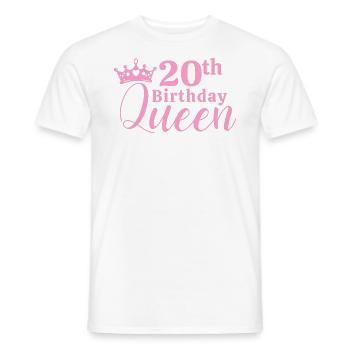 20e anniversaire - T-shirt homme - blanc - Devant - AI Model Male 178 dark (178cm)