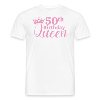 50. Geburtstag - Männer T-Shirt - Weiß - Vorne - AI Model Male 178 dark (178cm)