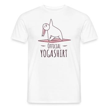 Yogi Namaste & Méditations Om Mantra Zen Yoga - T-shirt homme - blanc - Devant - AI Model Male 178 dark (178cm)