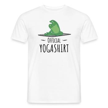 Yogi Namaste & Meditations Om Mantra Zen Yoga - Men's T-Shirt - white - Front - AI Model Male 178 dark (178cm)