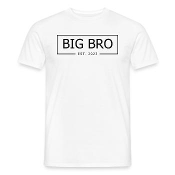 BIG BRO 2023 - Men's T-Shirt - white - Front - AI Model Male 178 dark (178cm)