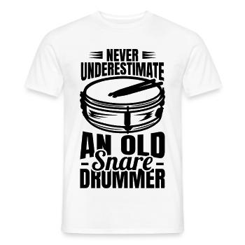Trommler Opa - Männer T-Shirt - Weiß - Vorne - AI Model Male 178 dark (178cm)