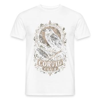 Rabe Raben Corvid Club - Männer T-Shirt - Weiß - Vorne - AI Model Male 178 dark (178cm)