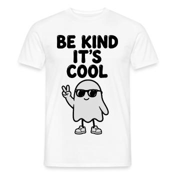 Cooles Friedensgespenst - Männer T-Shirt - Weiß - Vorne - AI Model Male 178 dark (178cm)