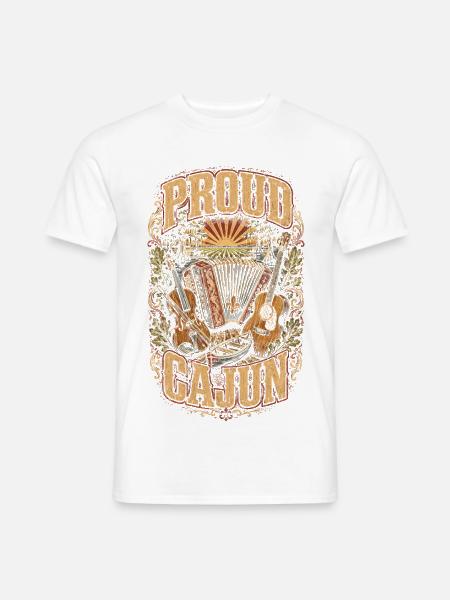 Cajun Kultur - Männer T-Shirt - Weiß