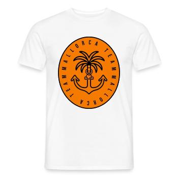 Mallorca Team Anker Palme Herz - Männer T-Shirt - Weiß - Vorne - AI Model Male 178 dark (178cm)
