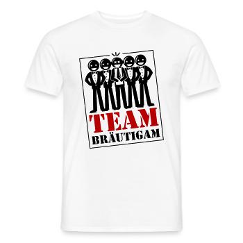 Enterrement de vie de jeune fille de marié - T-shirt homme - blanc - Devant - AI Model Male 178 dark (178cm)