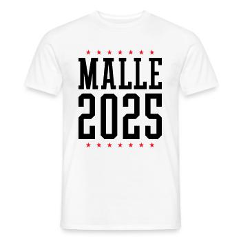 Malle 2025 Mallorca - Men's T-Shirt - white - Front - AI Model Male 178 dark (178cm)