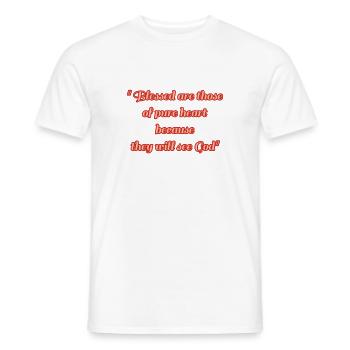phrases of the bible - Men's T-Shirt - white - Front - AI Model Male 178 dark (178cm)