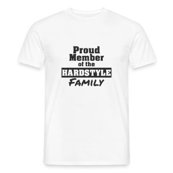 Hardstyle Family - Dark | Hardstyle Merchandise - Männer T-Shirt - Weiß - Vorne - AI Model Male 178 dark (178cm)