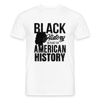 Mois de l’histoire des Noirs - T-shirt homme - blanc - Devant - AI Model Male 178 dark (178cm)