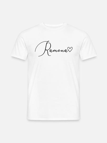 Ramona Name Vorname Mädchen - Männer T-Shirt - Weiß
