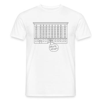 Heute Nicht! - Männer T-Shirt - Weiß - Vorne - AI Model Male 178 dark (178cm)