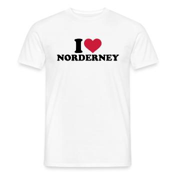 Norderney - Männer T-Shirt - Weiß - Vorne - AI Model Male 178 dark (178cm)