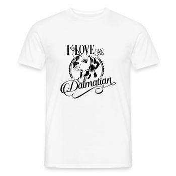 Ich Liebe Meinen Dalmatiner - Männer T-Shirt - Weiß - Vorne - AI Model Male 178 dark (178cm)
