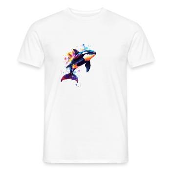 Orca - Männer T-Shirt - Weiß - Vorne - AI Model Male 178 dark (178cm)