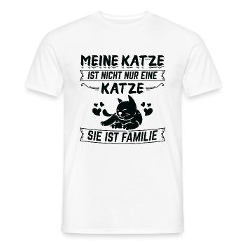 Cat NON SEULEMENT A CAT B - T-shirt homme - blanc - Devant - AI Model Male 178 dark (178cm)