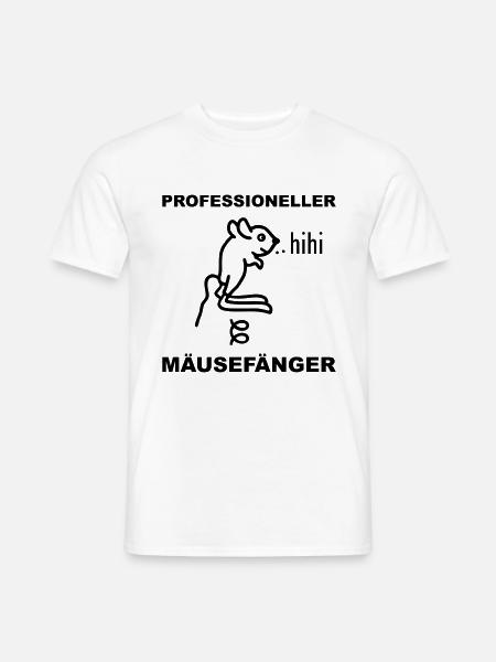 Professioneller Mäusefänger - Männer T-Shirt - Weiß