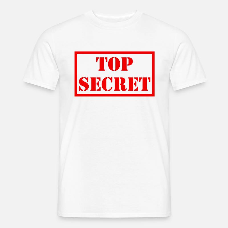 Top hemmelighed - T-shirt herr - vit