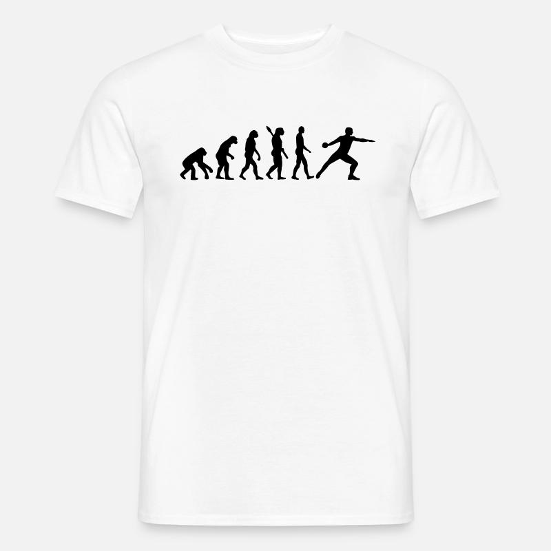 Diskuswurf - Männer T-Shirt - Weiß