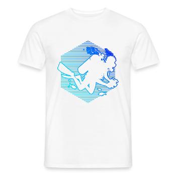Scuba Diver Scuba Diving Scuba Diver - Men's T-Shirt - white - Front - AI Model Male 178 dark (178cm)