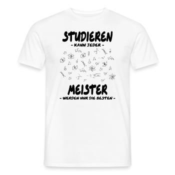 Meister Meisterprüfung Bestandene Prüfung Geschenk - Männer T-Shirt - Weiß - Vorne - AI Model Male 178 dark (178cm)