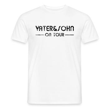 Eltern Papa - Vater & Sohn On Tour - Männer T-Shirt - Weiß - Vorne - AI Model Male 178 dark (178cm)