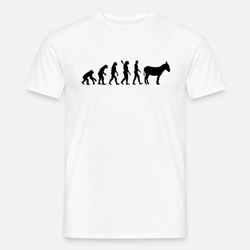 Esel - Männer T-Shirt - Weiß