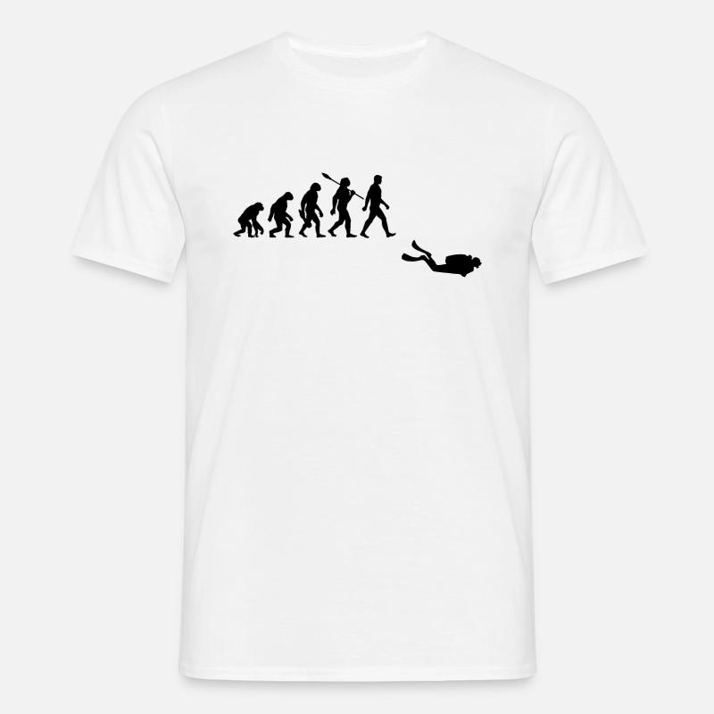 Evolution Diving Diver - Men's T-Shirt - white