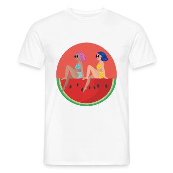 Watermelon Girls - Men's T-Shirt - white - Front - AI Model Male 178 dark (178cm)