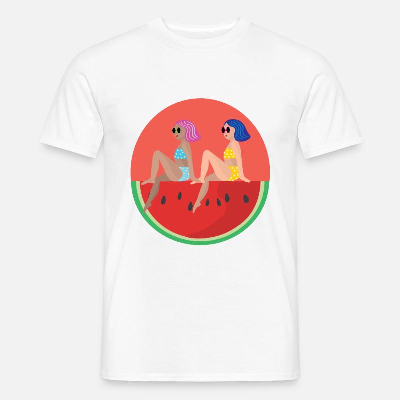 Pastèque Filles - T-shirt homme - blanc
