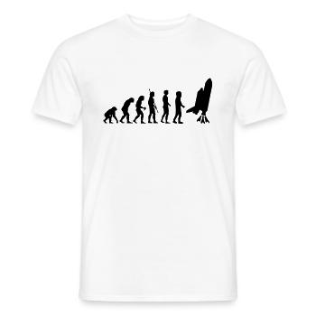 evolution_astronaut_g1 - T-shirt homme - blanc - Devant - AI Model Male 178 dark (178cm)