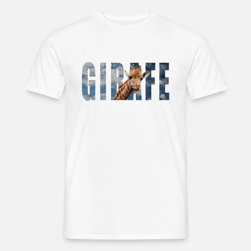 Giraffe - Männer T-Shirt - Weiß