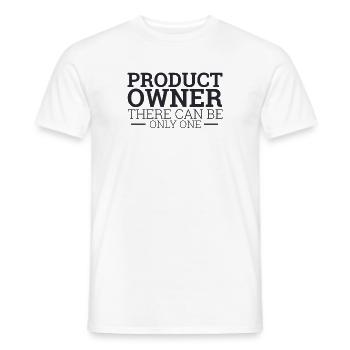 "Product Owner Scrum | "Scrum Master"" - Männer T-Shirt - Weiß - Vorne - AI Model Male 178 dark (178cm)